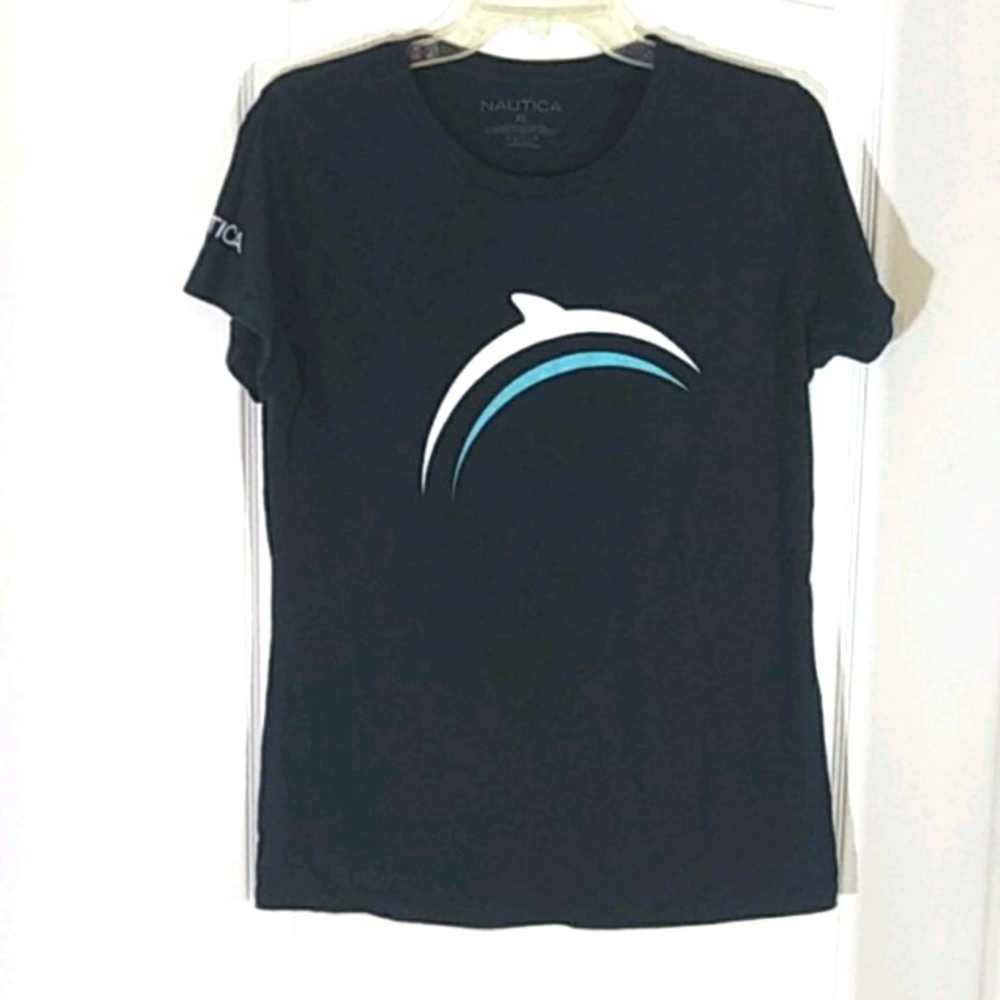 NAUTICA Boys Navy Blue T Shirt Size XL
